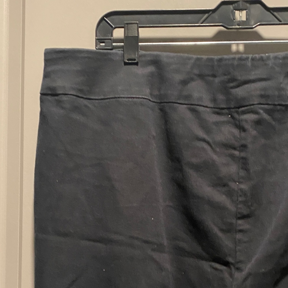 Croft & Barrow Black Pull On Ankle Pants 18 Stretch Career Work Trousers - Picture 9 of 10
